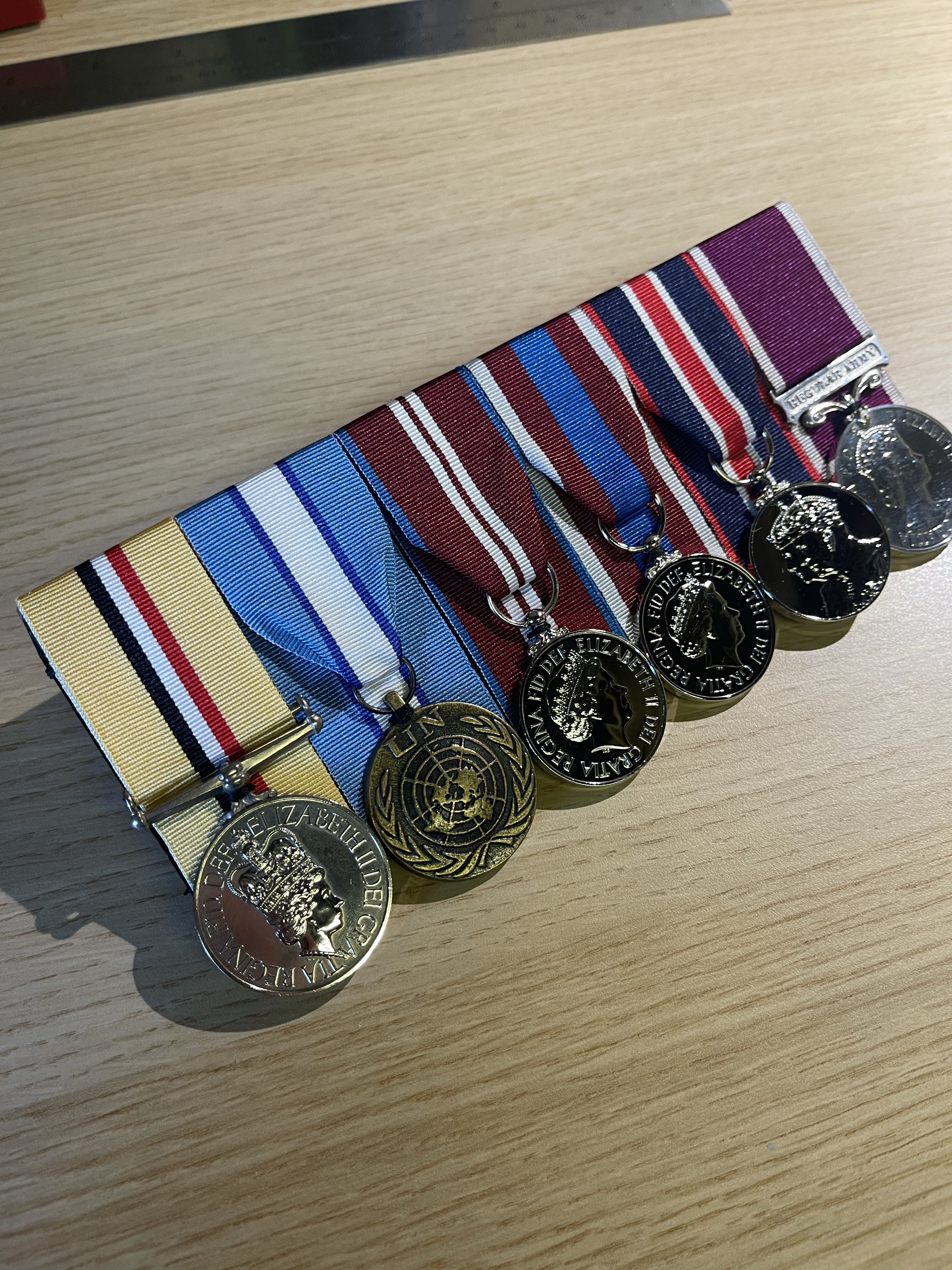 Court mounted medal set