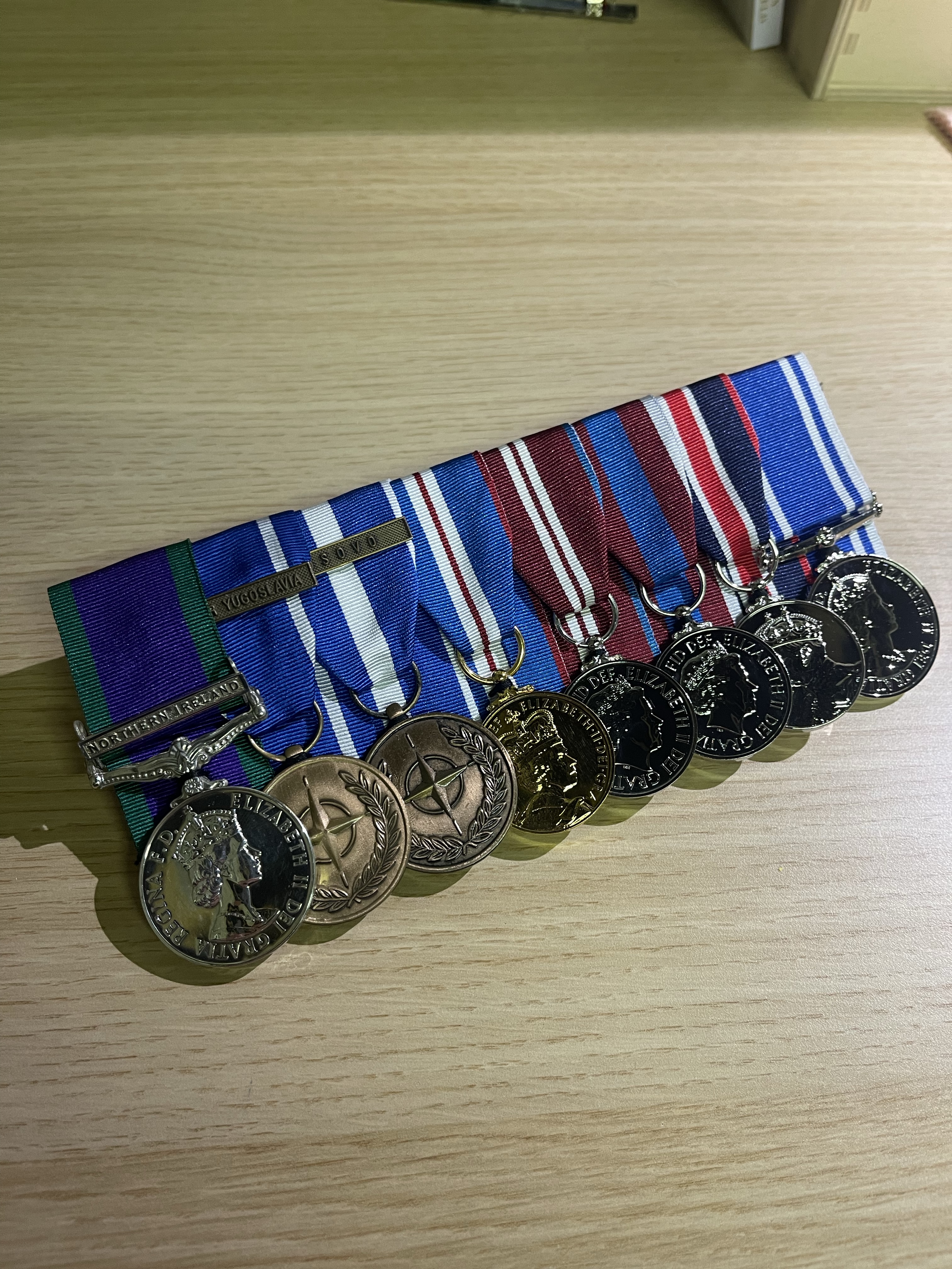 Court mounted medal set
