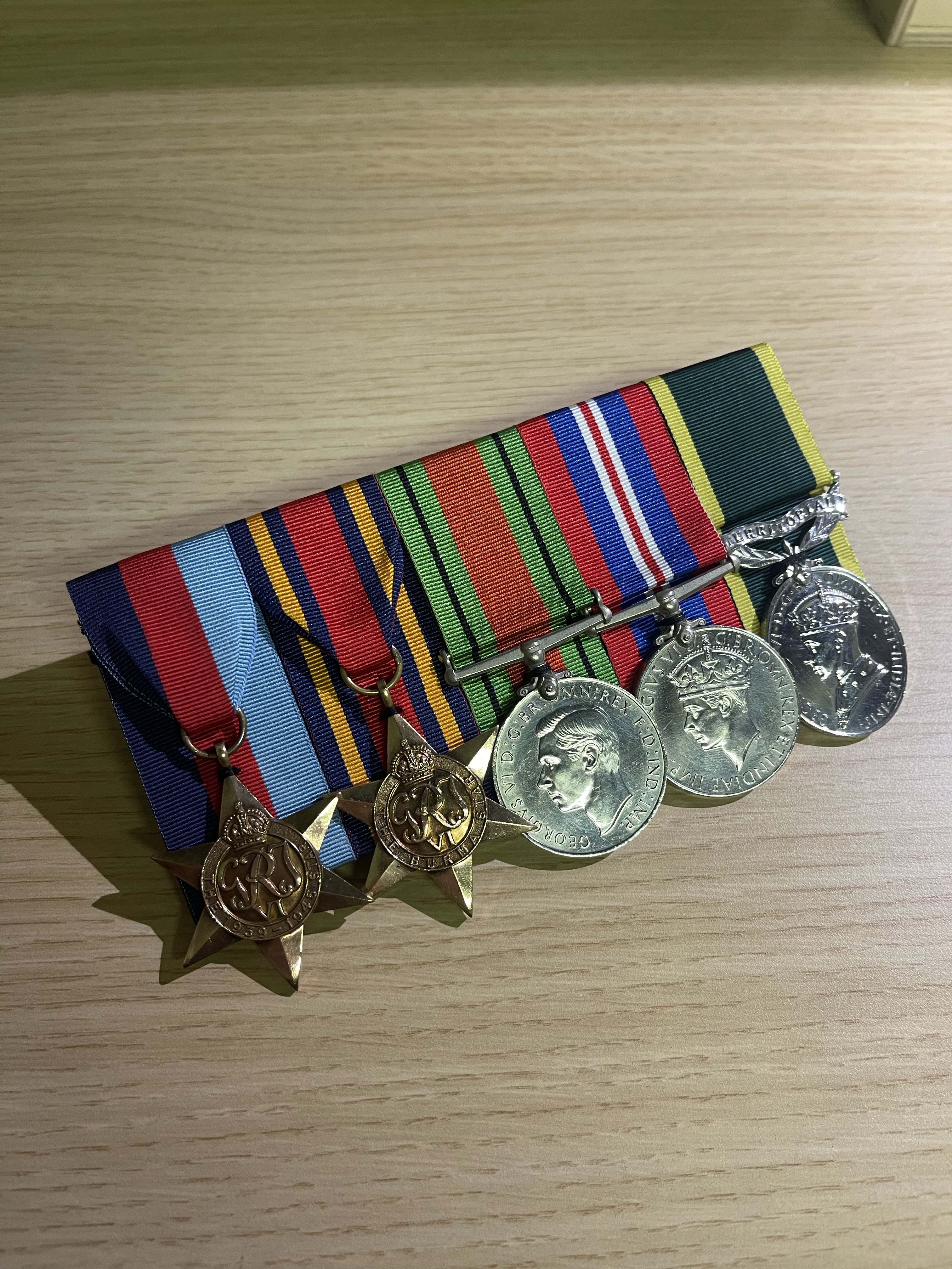 Court mounted medal set
