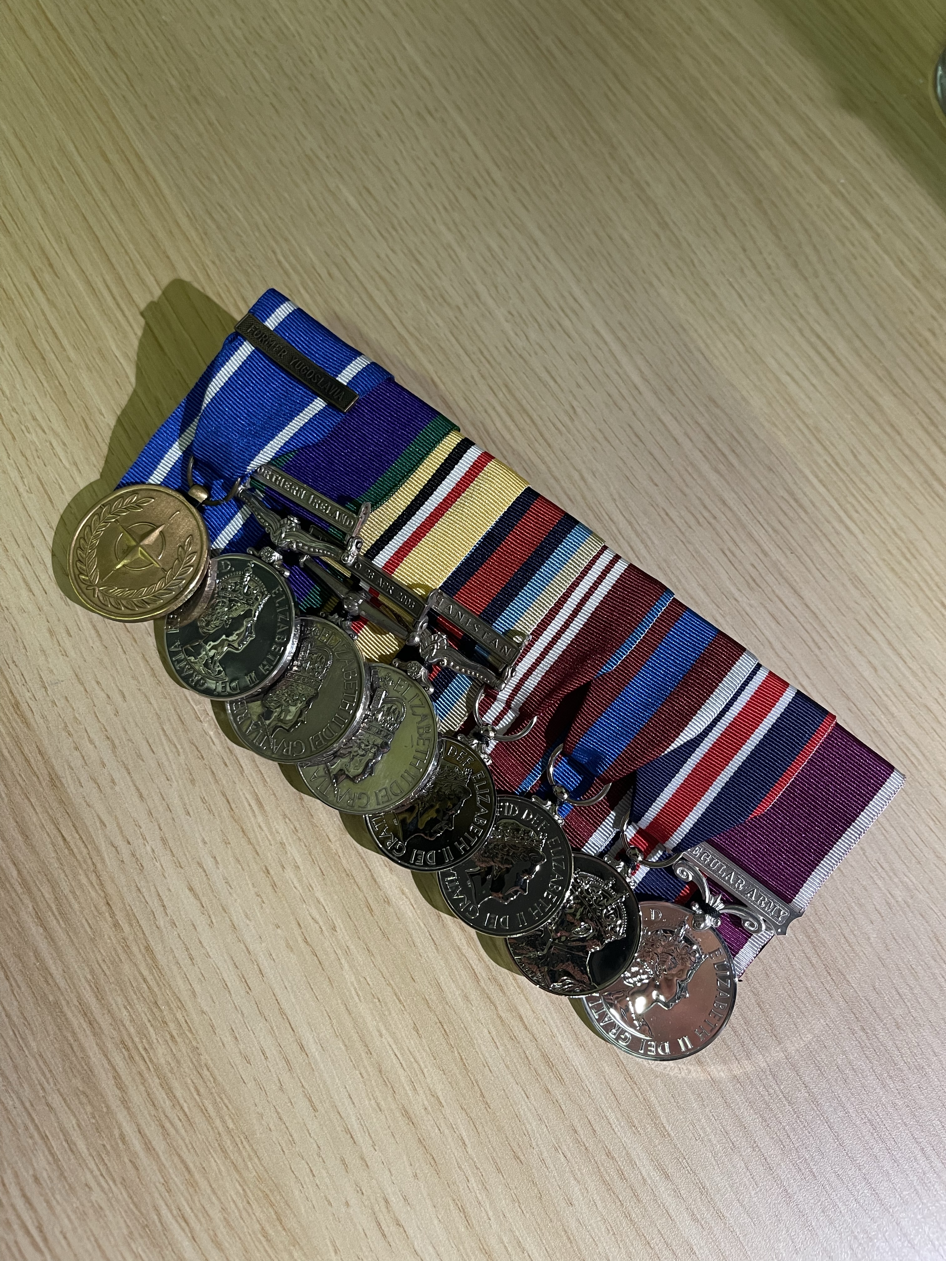 Court mounted medal set